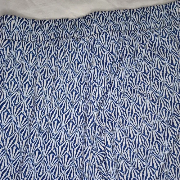 H&M pull on lightweight blue and white wide-leg pants - Picture 10 of 10